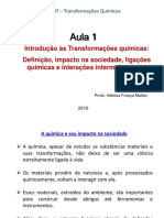 Aula 1 - Ligações Químicas e Intermoleculares PDF