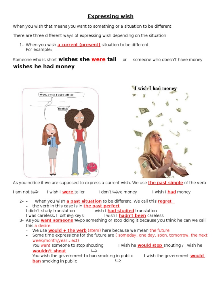Expressing Wishes in English | PDF | Foreign Language Studies