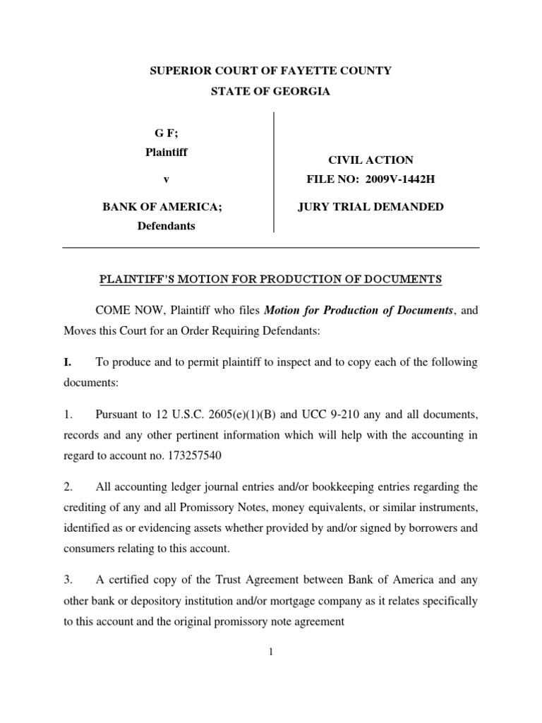 Plaintiff's Document Production Motion | PDF | Securities (Finance ...