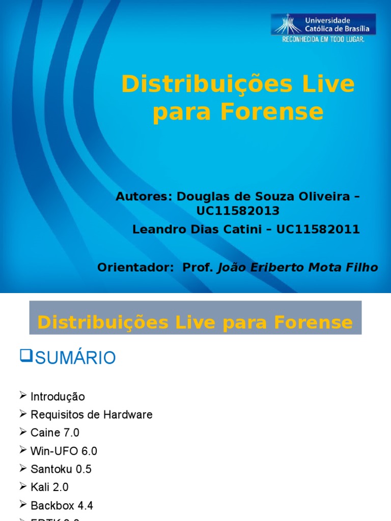 Distribuição Live Forense | PDF | Distribuição Linux | Ubuntu (sistema ...