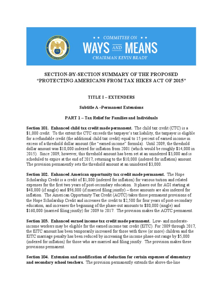 Summary of the Proposed Path Act Real Estate Investment Trust Tax