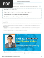 GATE 2015 Topper Interview - Ravi Shankar Mishra