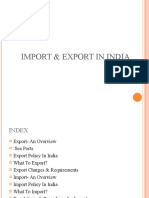 Import &am Export in India
