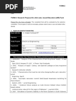 FORM 2 Research Proposal 2009