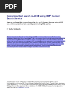 Customized Text Search in ACCE Using IBM® Content Search Service