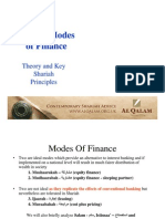 Islamic Modes of Finance: Theory and Key Shariah Principles