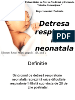 Detresa respiratorie neonatala