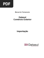 Treinamento Módulo Importacao Datasul