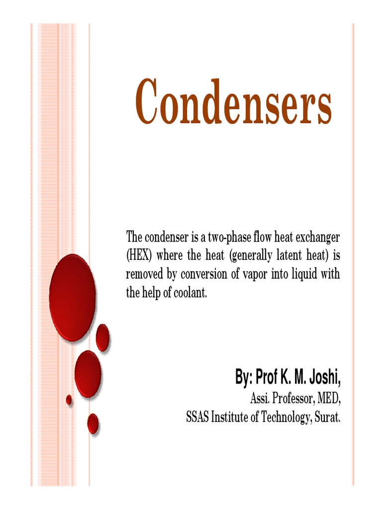 Condenser PDF PDF Heat Exchanger Steam