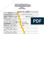 Diagrama de Gantt. Cronograma de Actividades