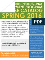 ASPDP Spring 2016 Course Catalog
