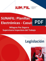 Seminario "Sunafil: La Planilla Electrónica - Casuística"