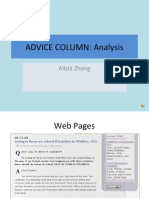 Analysis Advice Websites