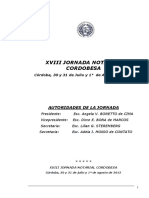 Conclusiones Xviii Jornada Notarial Cordobesa 2015