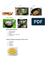 5 Metodos de Coccion, 5 Normas de Higiene en La Preparacion de Alimentos