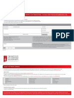 APPLICATION FOR CREDIT FOR PRIOR LEARNING (COST REDUCTION) - For Those With Professional Qualifi Cations Only