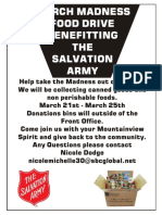 March Madness Food Drive