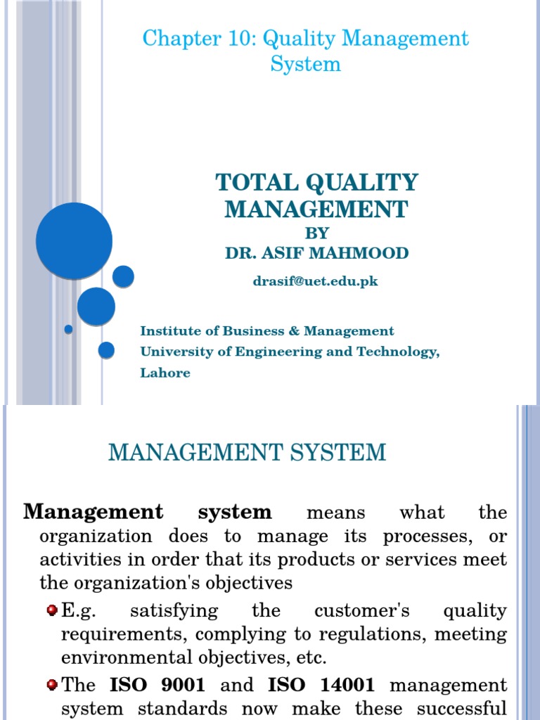 Understanding Quality Management Systems | PDF | Business | Finance ...