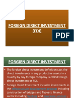Foreign Direct Investment (FDI)