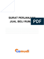Contoh Surat Perjanjian Jual Beli Rumah Lamudi Indonesia PDF