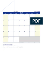 May 2016 Calendar: This Excel Calendar Is Blank & Designed For Easy Use As A Planner