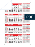 Calendário 2016