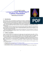 Modeling of C Nanotubes