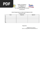 Attendance Inset