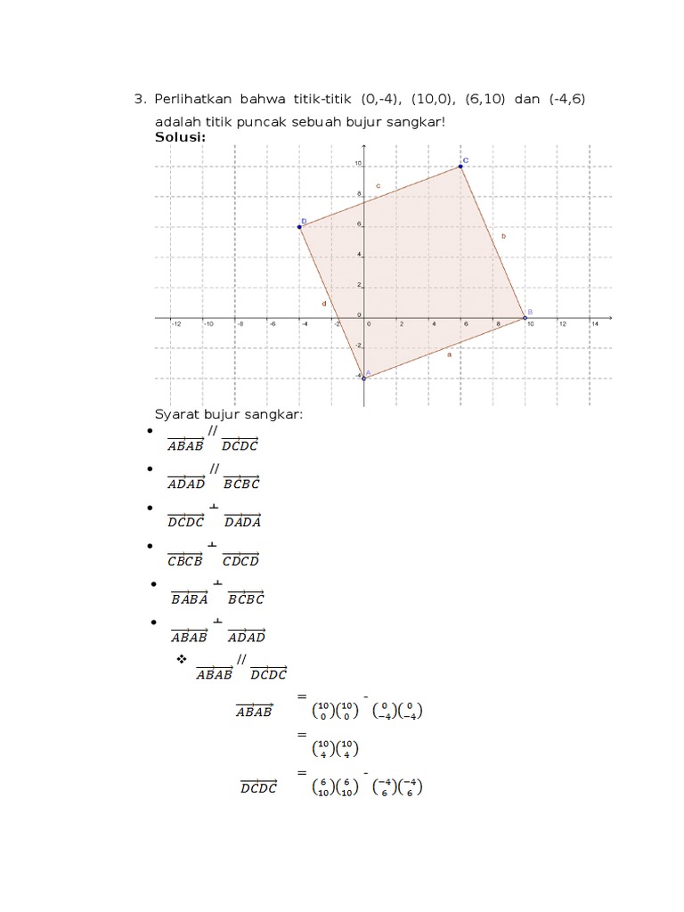 Contoh Soal Pembahasan Geometri Analitik