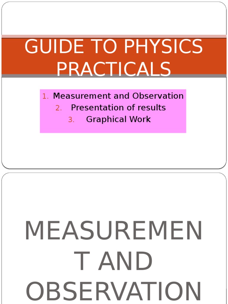 Physics Practical Guide for Class 12 | PDF | Significant Figures ...