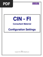 SAPCIN FI Configuration