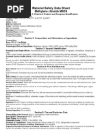 Msds Methylene Chloride