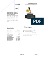 Water Flow Sensor Datasheet