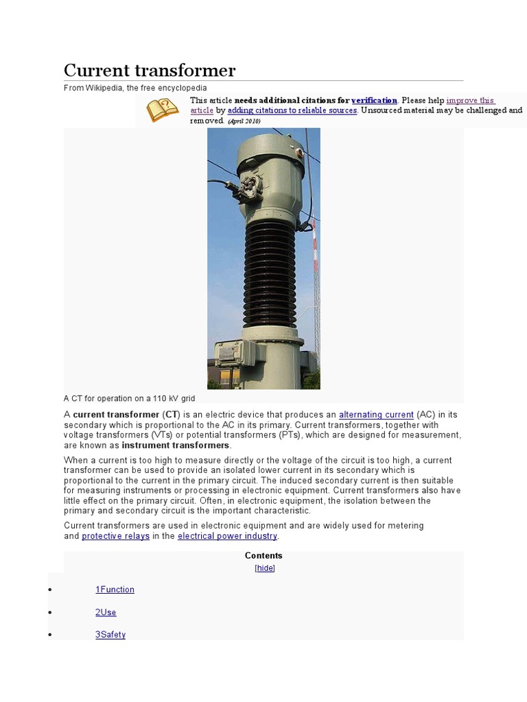 Understanding Current Transformers | PDF | Computers