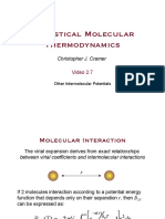 Statistical Molecular Thermodynamics: Christopher J. Cramer