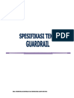 Spesifikasi Teknis Perencanaan Guardrail