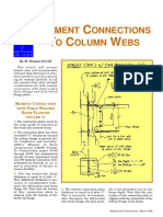 Moment Connections to Column Webs