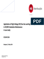 Application of High Voltage (HV) Live-Line Working Techniques - Hot Stick-In HV/MV Substation Maintenance A Case Study