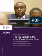 The ICC Verdict in The Jean-Pierre Bemba Case