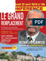 Conférence Renaud Camus À Cavaillon