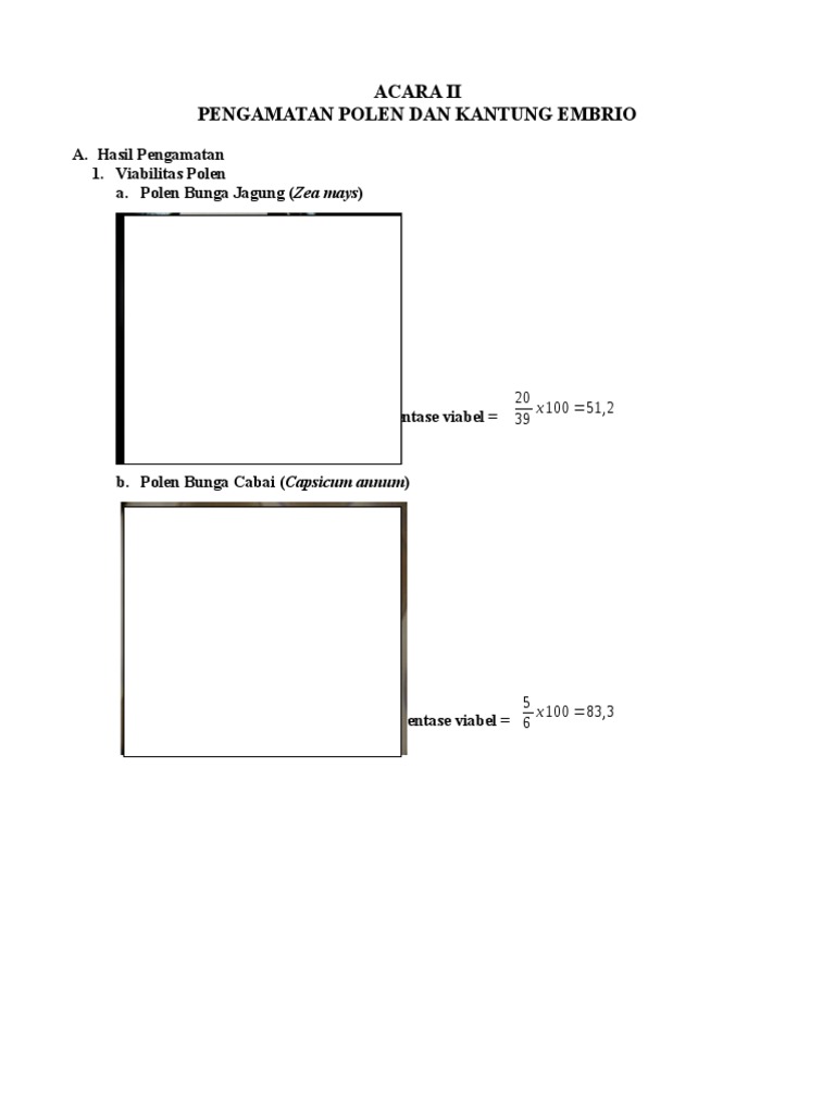 Template Pengamatan Polen Dan Kantung Embrio