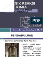 Teknik Reaksi Kimia (Reaktor Alir Tangki Berpengaduk)