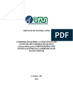 COMPOSIÇÃO QUÍMICA E INFLUÊNCIA DO CONSUMO DE FARINHAS DE QUINOA (Chenopodium Quinoa) PROCESSADAS NOS NÍVEIS GLICÊMICOS E LIPIDÊMICOS DE RATOS WISTAR