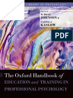 (Oxford Library of Psychology) W. Brad Johnson, Nadine Kaslow-The Oxford Handbook of Education and Training in Professional Psychology-Oxford University Press (2014) PDF