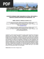 Contexto Urbano Como Paisagem Cultural Reflexões A