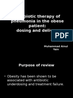 Antibiotic Therapy of Pneumonia in The Obese Patient