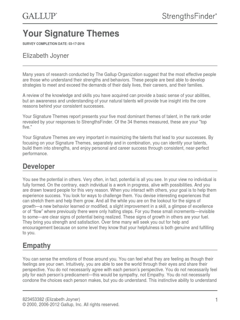 Gallupreport | PDF | Feeling | Empathy