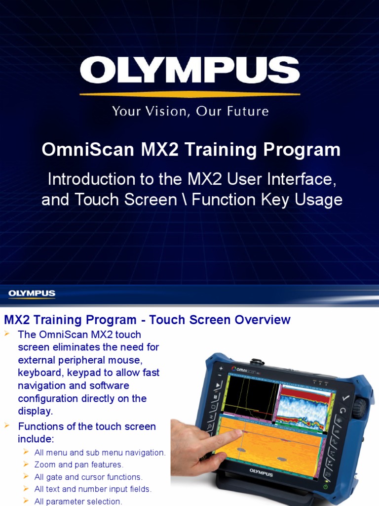 MX2 Training Program 03 MX2 Touchscreen and User Interface | PDF