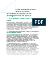 Historia Do Planejamento Urbano No Brasil.