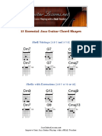 12 Essential Jazz Guitar Chord Shapes PDF